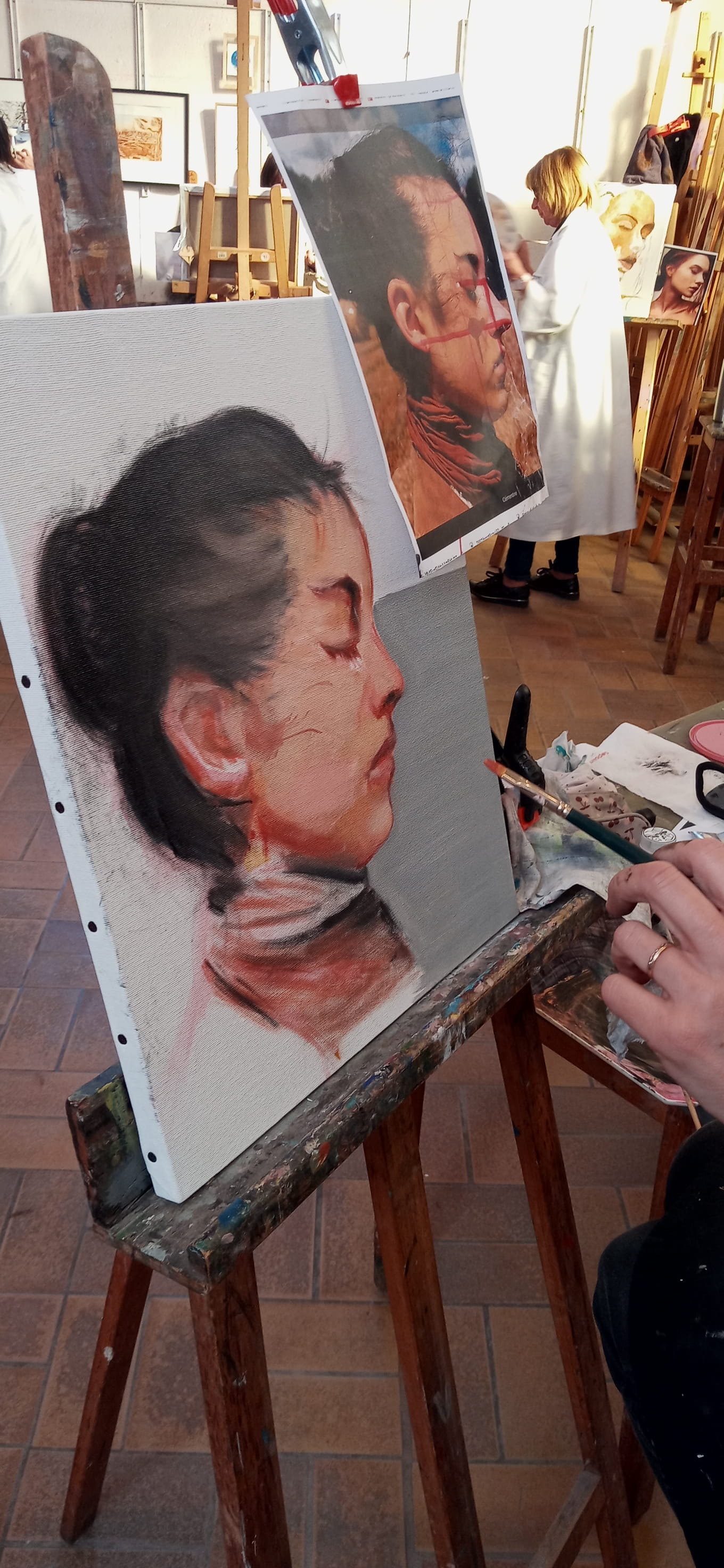 VUE DU STAGE DE PEINTURE