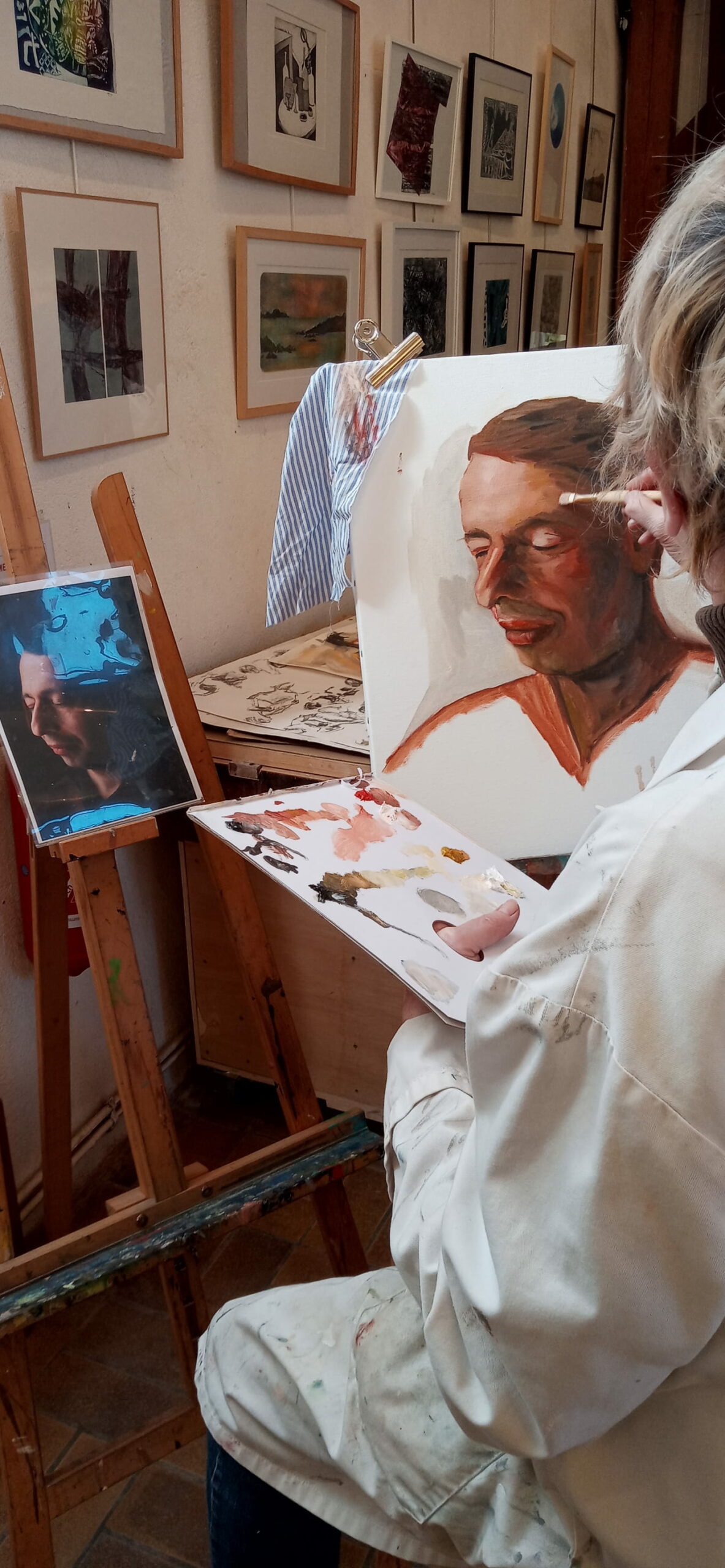 VUE DU STAGE DE PEINTURE