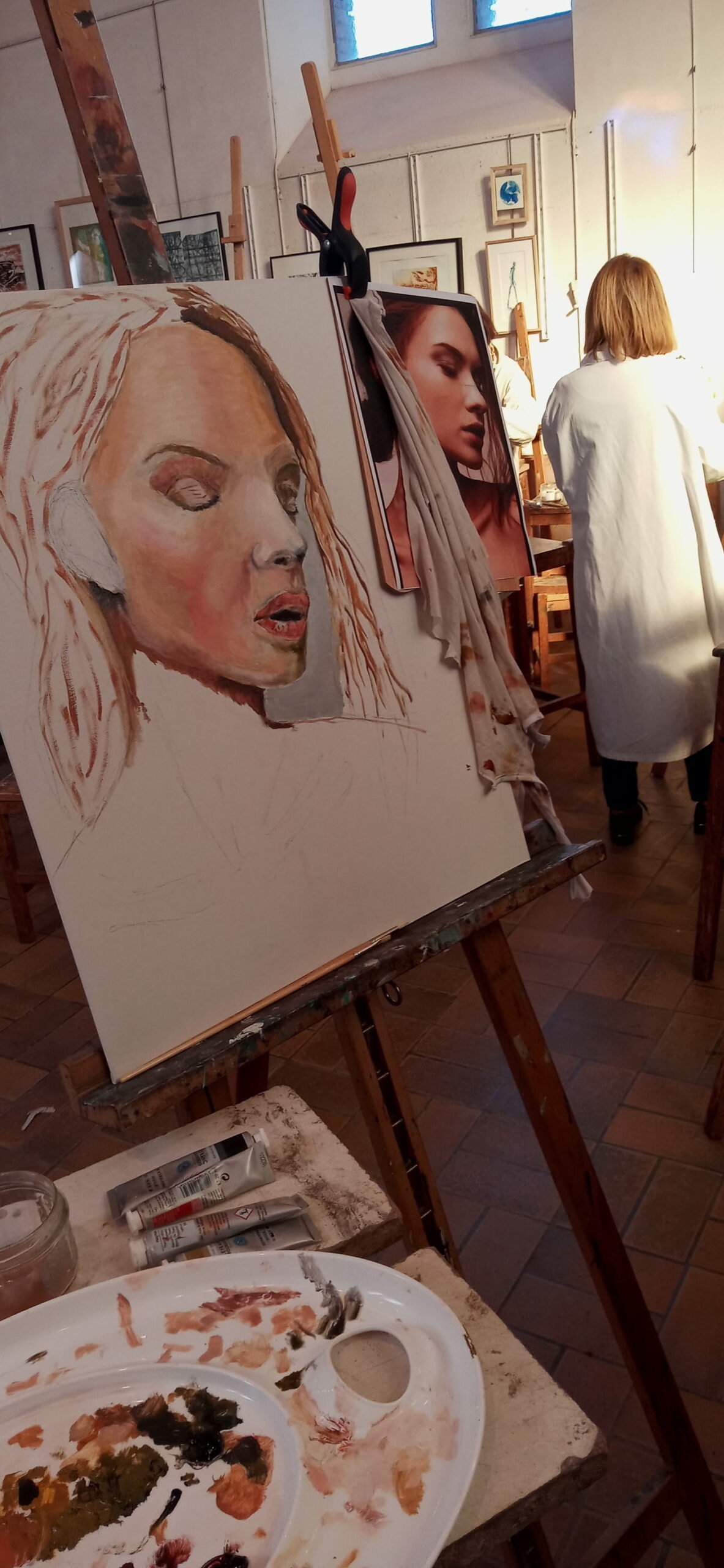 VUE DU STAGE DE PEINTURE