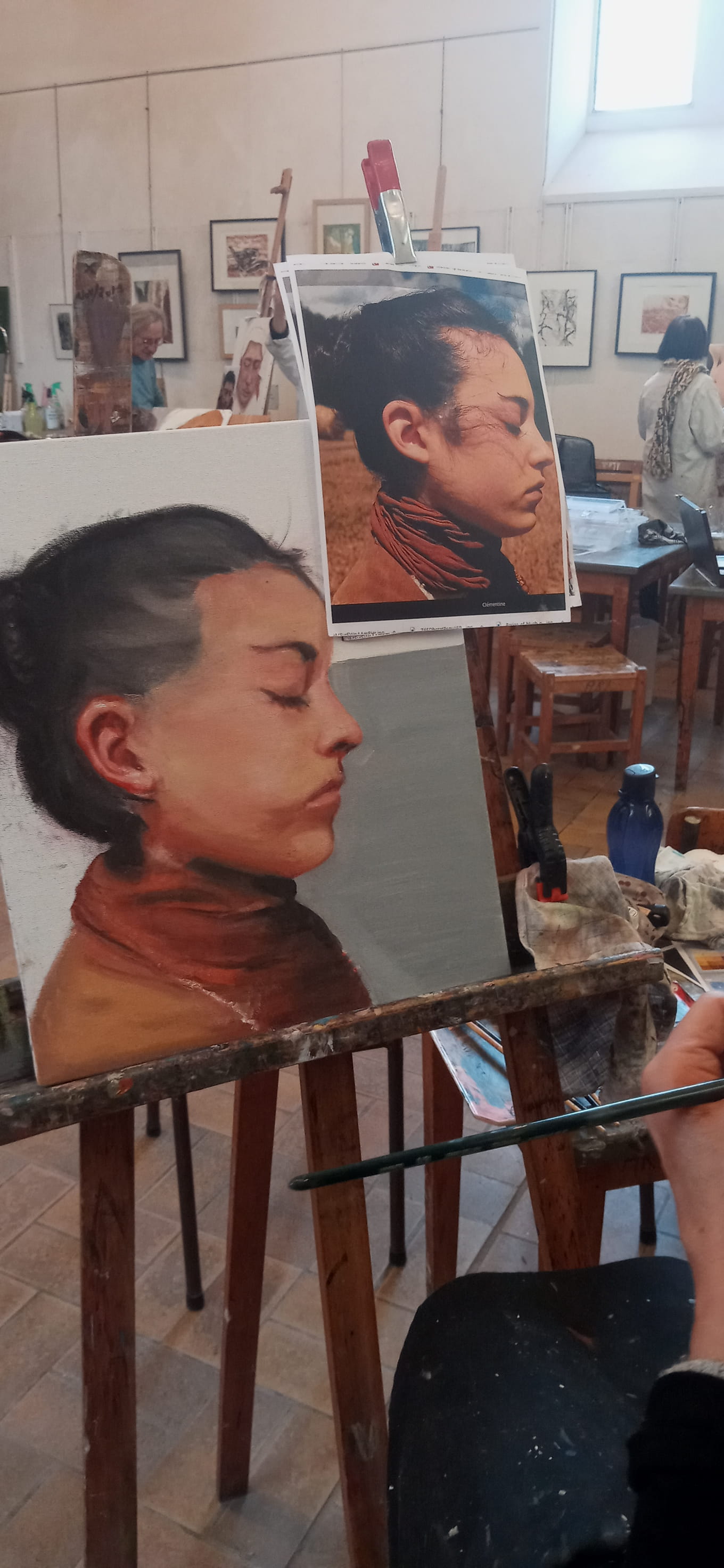 VUE DU STAGE DE PEINTURE