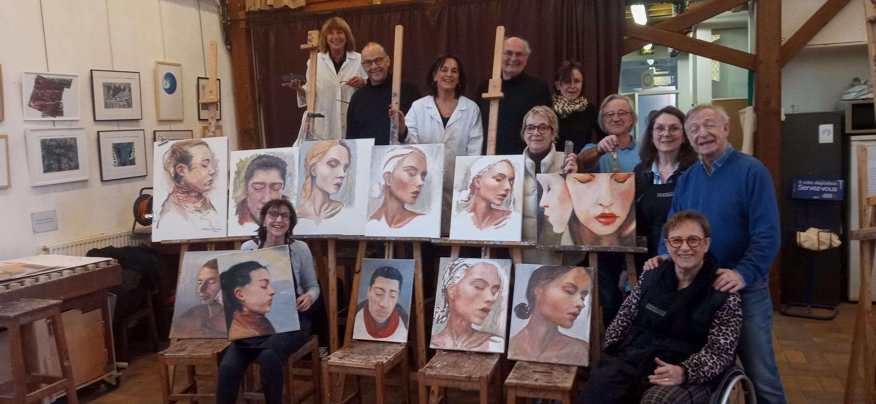 VUE DU STAGE DE PEINTURE
